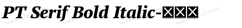 PT Serif Bold Italic字体转换